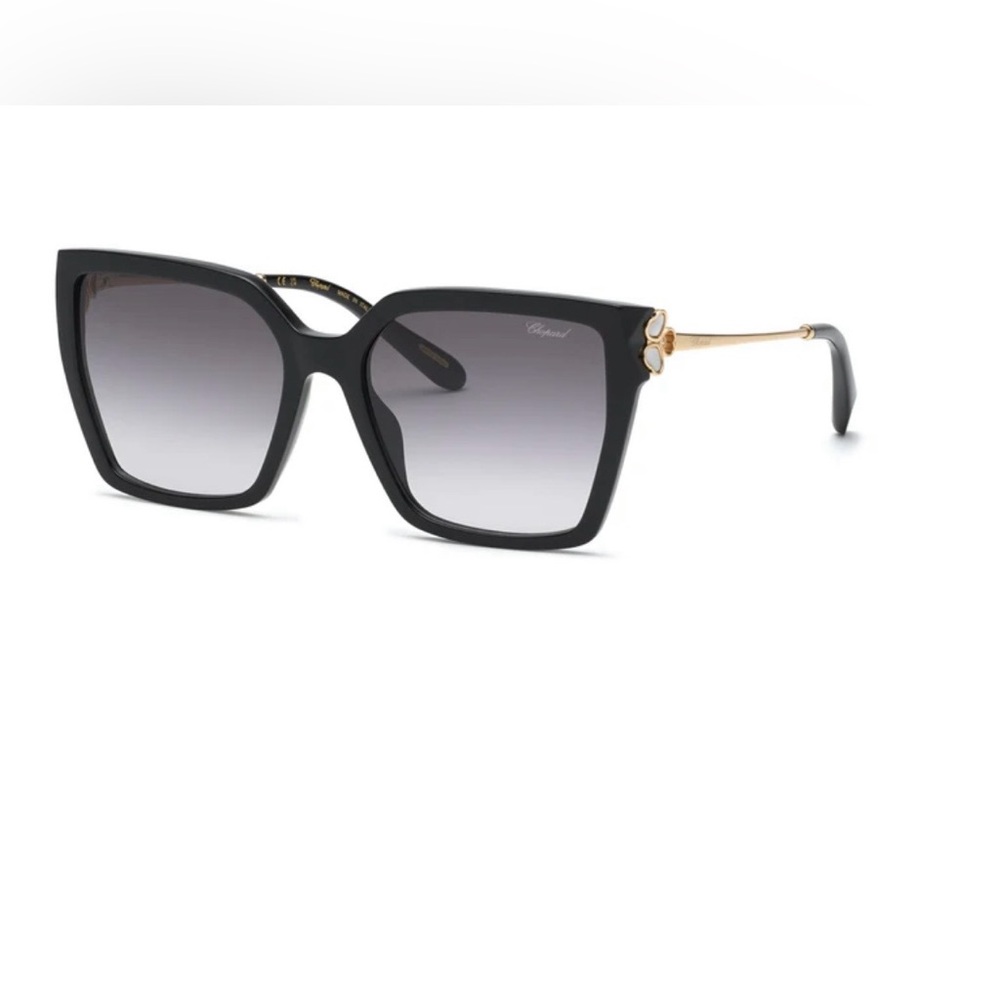 Chopard Black Women’s Square Sunglasses (NWT)